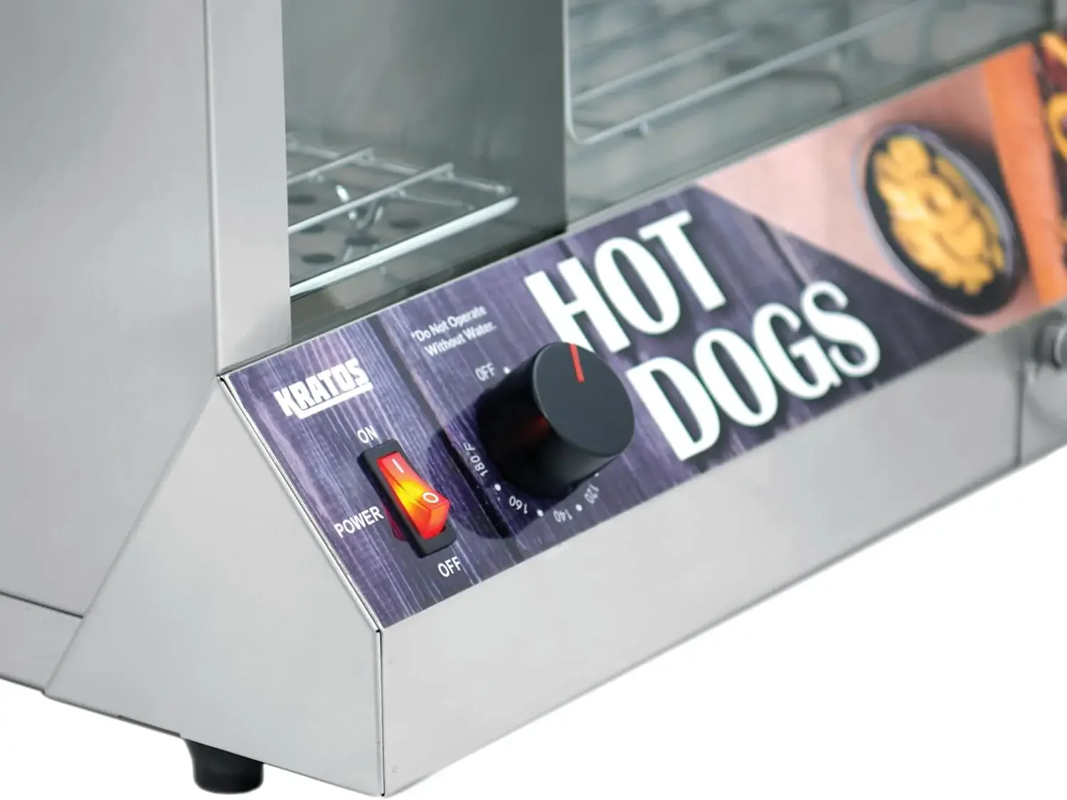 Vaporizador elétrico de cachorro-quente de bancada, mercadicionador comercial de cachorro-quente/cozinho, comporta 100 cachorro-quente e 48 pães, aço inoxidável, 120V,