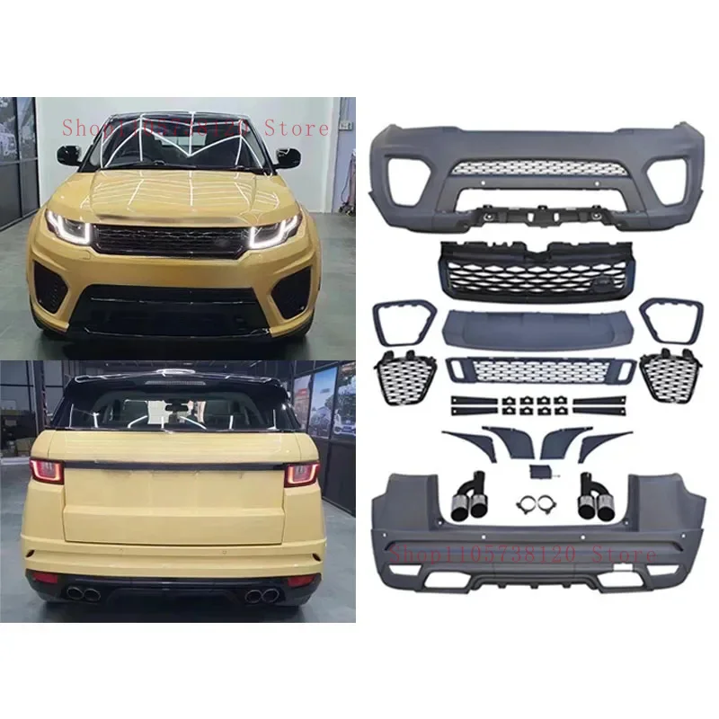Factory Hot Selling Evoque - Upgrd Modified Style Body Kit With SVR Front And Rear Bumper
