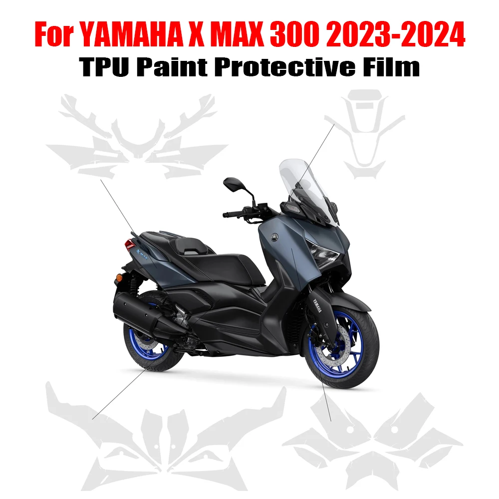 

TPU Protection Film XMAX300 X MAX300 Accessories Paint Protective Film Body Protection Sticker Kit For Yamaha X-MAX300 2023-2024