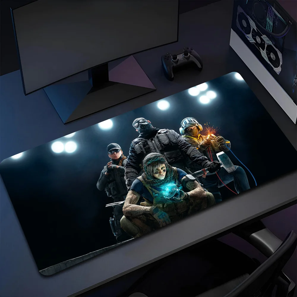R6 Rainbow Six Siege Non-slip Mouse Pad Suitable For Office Computers Laptops E-sports Game Desk Mats XXL Keyboard