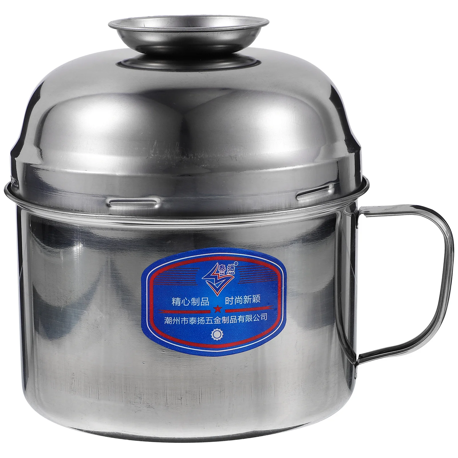 

Double-Layer Food Bowl Stainless Steel Large Capacity Portable Fast Food Container Reusable For Camping Lunch