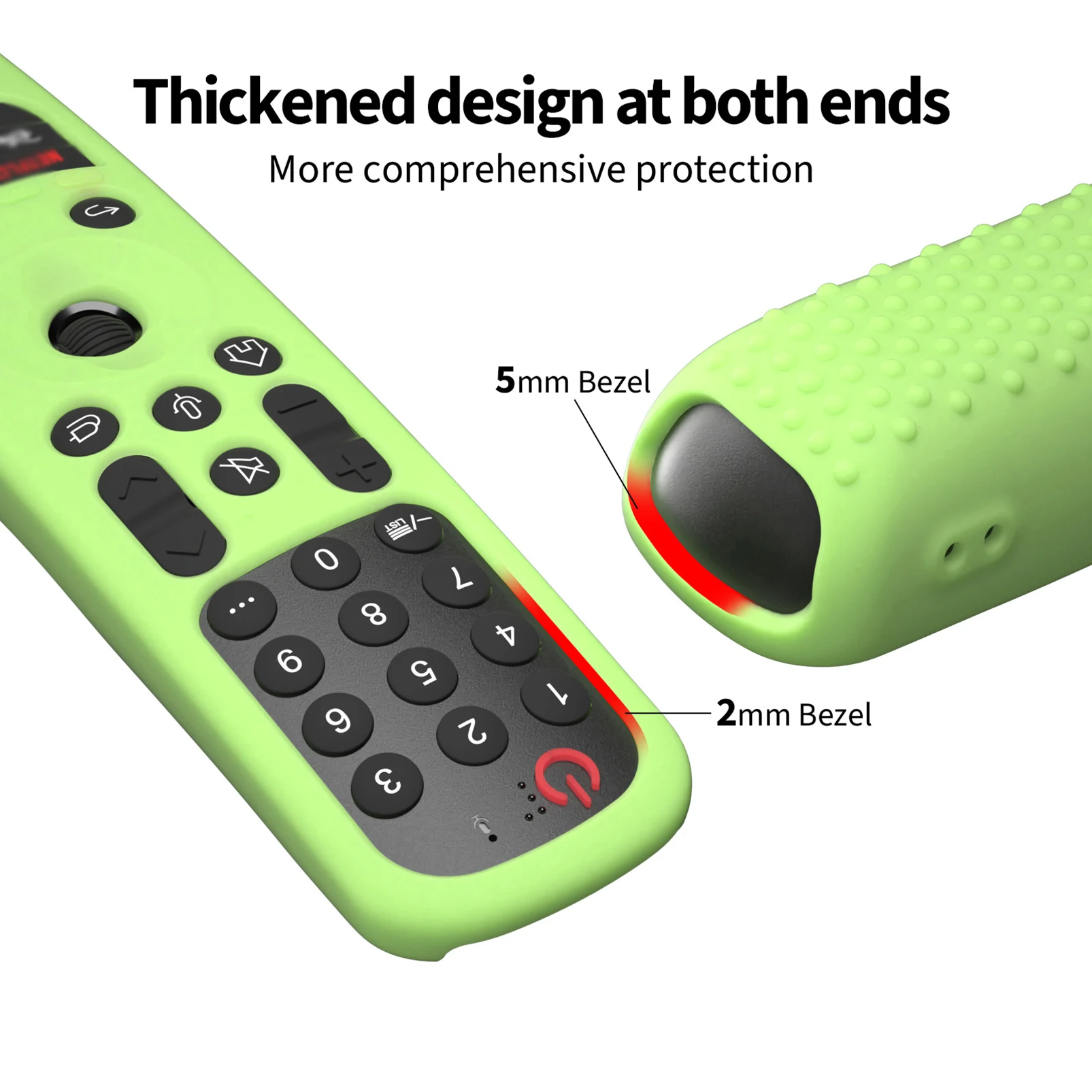 Custodia per telecomando in silicone per custodia per controllo Smart TV Custodia protettiva antiurto compatibile con MR21GA/MR22GA/MR23GA