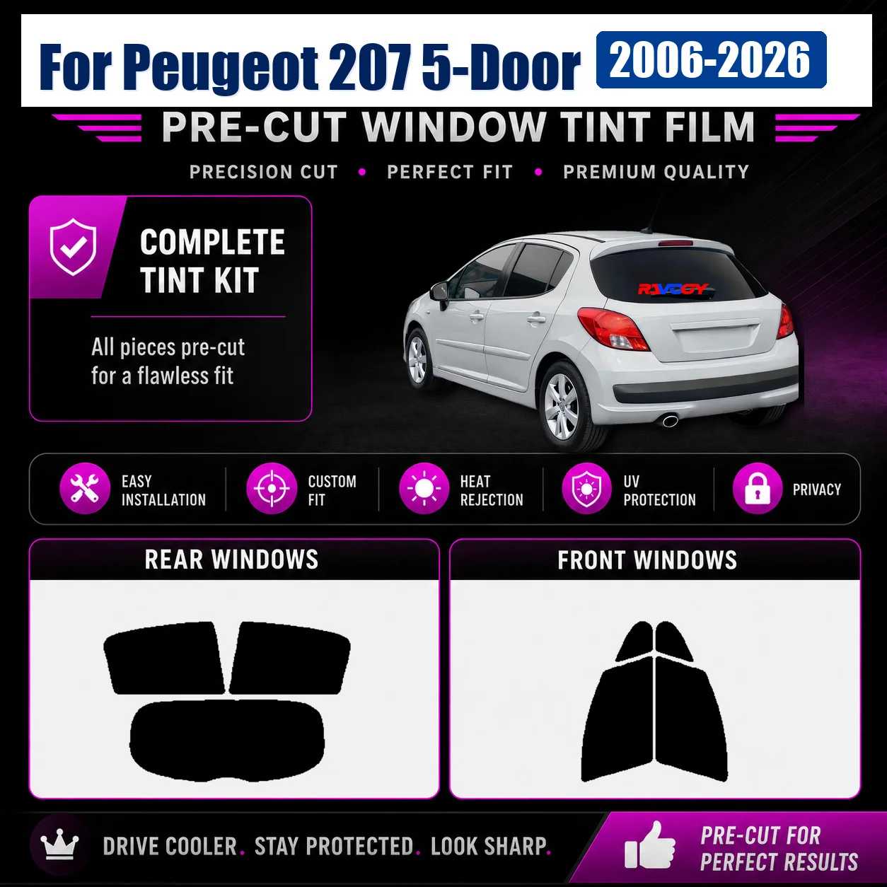 for-peugeot-207-5-door-2006-2026-privacy-tint-film-front-rear-window-anti-glare-privacy-film