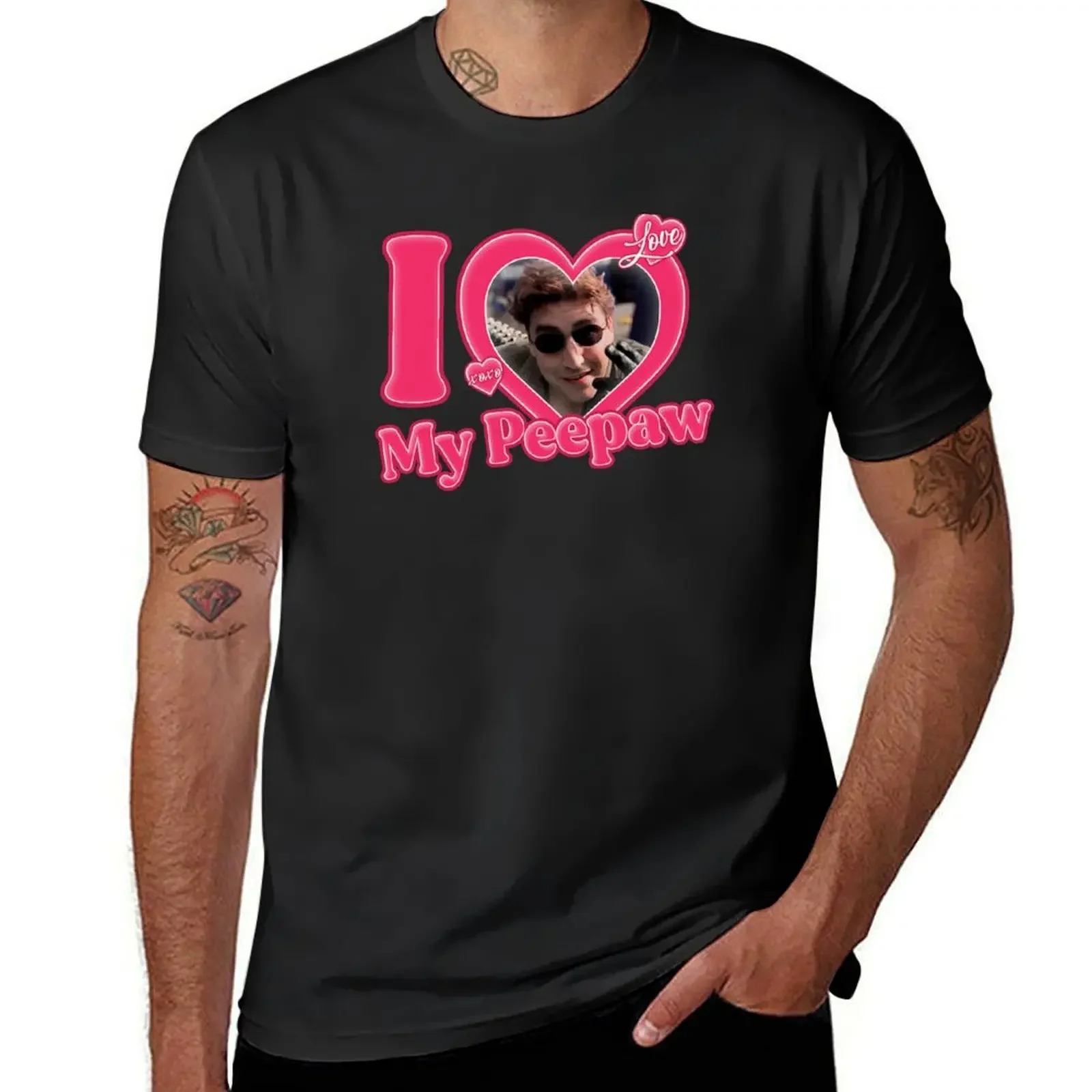 T-shirt graphique I Love My Peepaw pour hommes, chemises Anime pour les fans de sport, Alfred Molina, Docock, vêtements noirs, grande taille