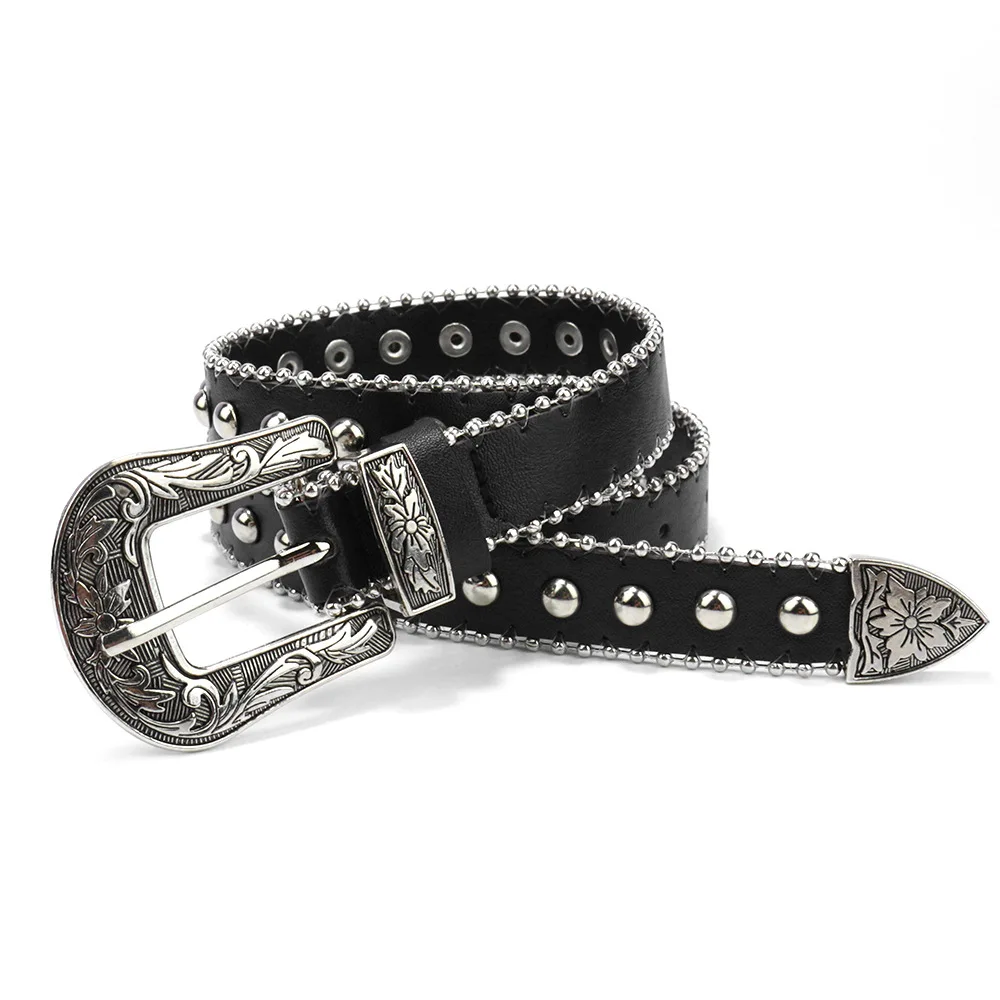 

Small rivets adornment belt waist belts with Europe and the United States temperament joker ms punk jeans with wind fashion belt