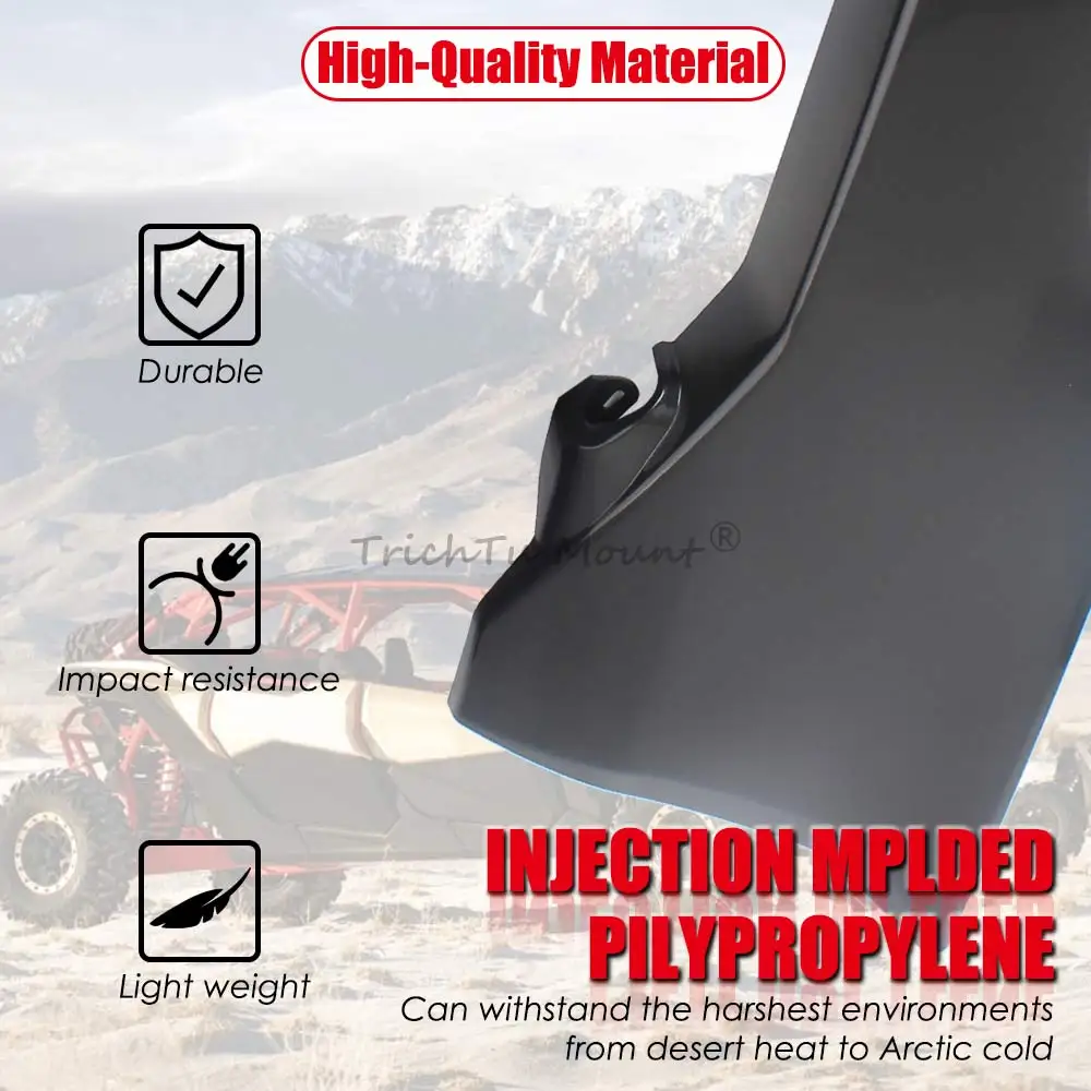 ABS Plastic Rear Upper Door Panels Fit For Can-Am Maverick X3 MAX 4x4 Turbo R RR RS DS STD/XDS/XRS 2018-2022 UTV Accessories