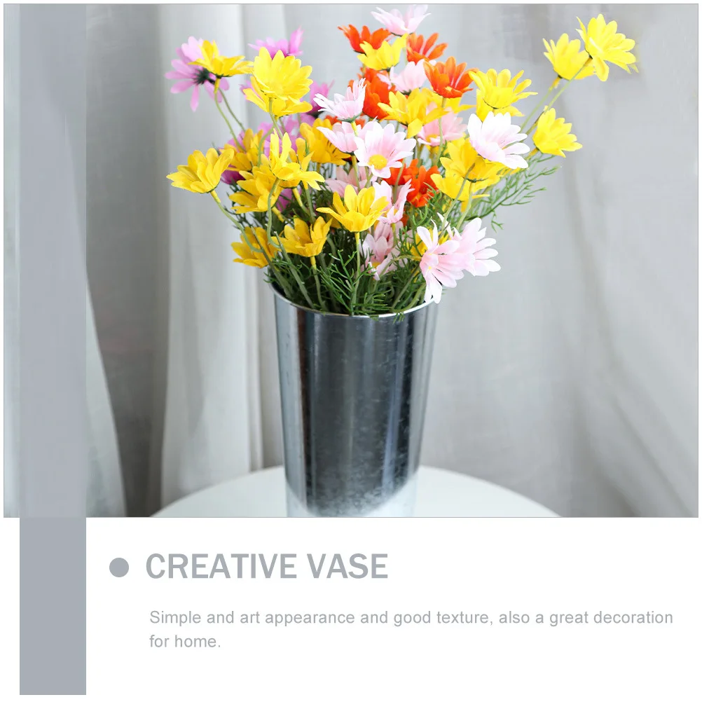 

Elegant Iron Flower Vase Decorative Container Simple Artistic Style Home Vase for Flower Arrangement Dried Flowers