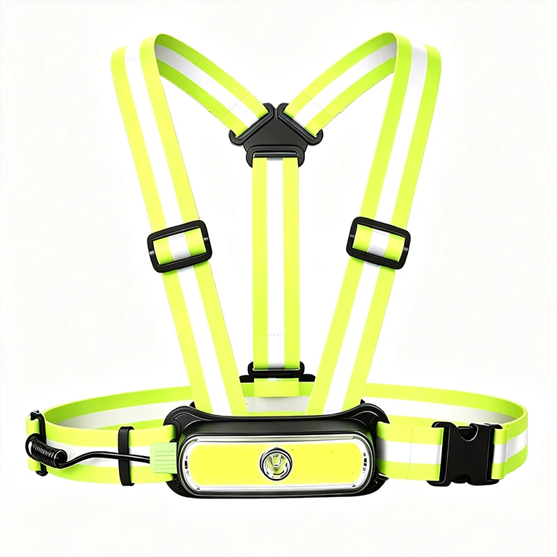 gilet-de-course-led-uniquefire-rechargeable-par-usb-c-bandes-reflechissantes-lumineuses-haute-visibilite-lumiere-d'avertissement-pour-la-course-nocturne
