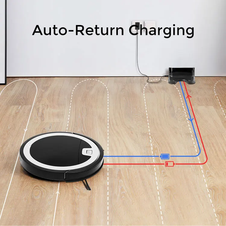 Klinsmann Home Appliance Wifi Mopping Mini Robotic Vacuum Aspiradora Floor Cleaning Sweeping Robot