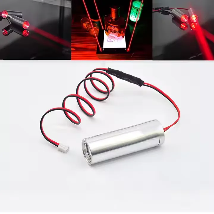 Bar Lights 660nm 100mw Fat Wide Beam Red Laser Module with Leads Head