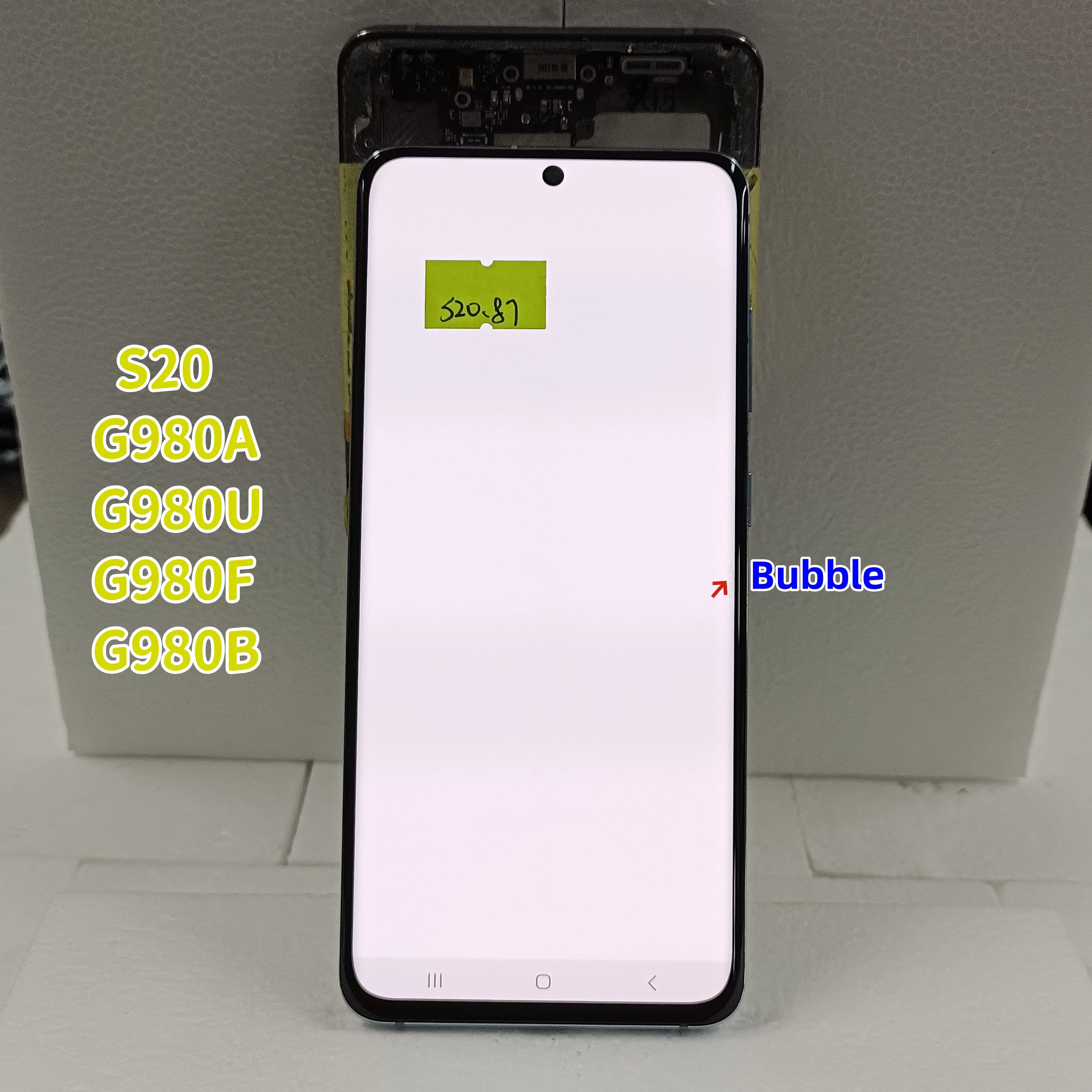 

6.2“ Super Amoled For Samsung Galaxy S20 Lcd Screen G980 G980f SM-g980f/ds Display With Defect Touch Screen Digitizer Assembly