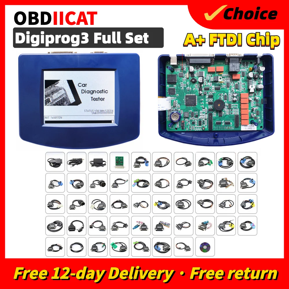 

DHL Free High Quality Digiprog 3 V4.94 Digiprog3 Full Set Programmer DigiprogIII With FTDI Chip Mileage Tool For Many Cars