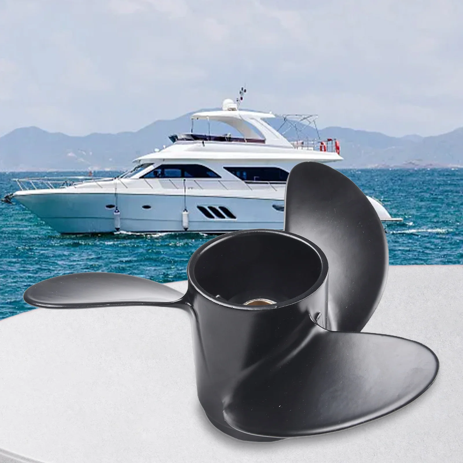 Outboard Propeller Aluminum Alloy 8" 7.8X8 For Mercury 2-Stroke 5HP For Tohatsu 4-6HP For Hangkai 2-Stroke 6HP Boat Parts view 6