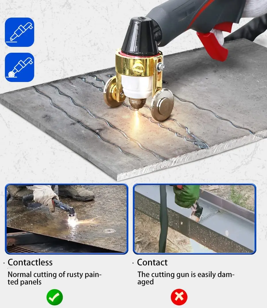 Máquina cortadora de Plasma CNC de arco piloto, 50 amperios, CUT55P 50A, corte por Plasma de doble voltaje, inversor de aire, cortador de Plasma no