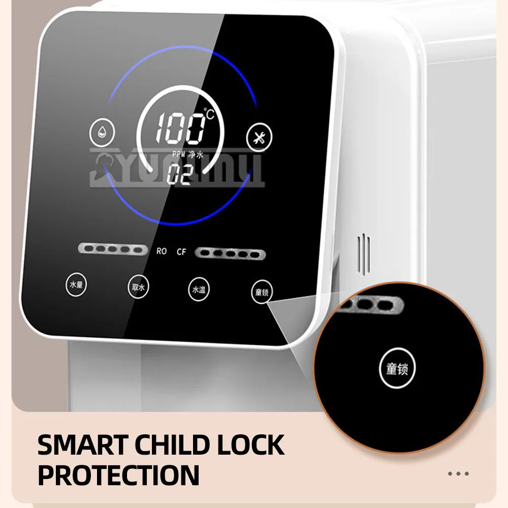 Sistem membran RO rumah tangga, Filter pemurni air hidrogen kaya Air Ionizer Dispenser air mendidih