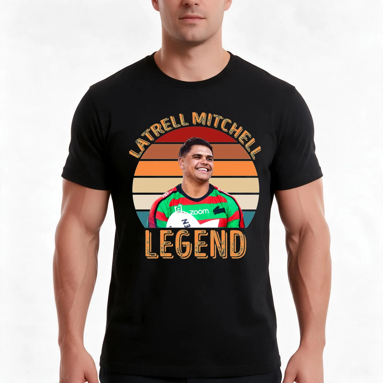 Latrell Mitchell Legend T-Shirt Summer Casual Cotton Tee Oversized Streetwear Tops Vintage Graphic Print Unisex Men Women