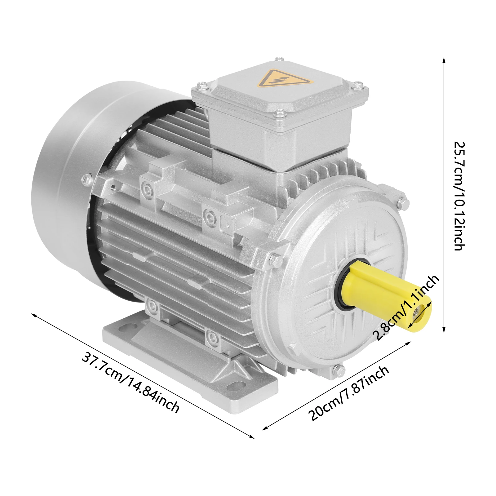 Elektromotor Hoogvermogen Enkelfasige/Driefasige Asynchrone Motor voor Machinebouw - afbeelding 1