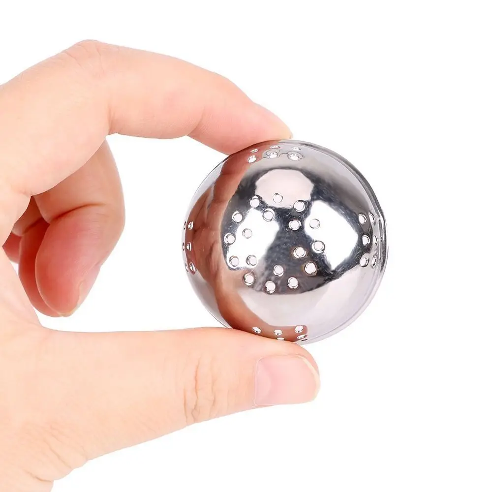 Multifunctional Easy To Clean Stainless Steel Hanging Type Oval Filtering Tennis Ball Tea Infuser Seasoning Ball Tea Leak Mesh
