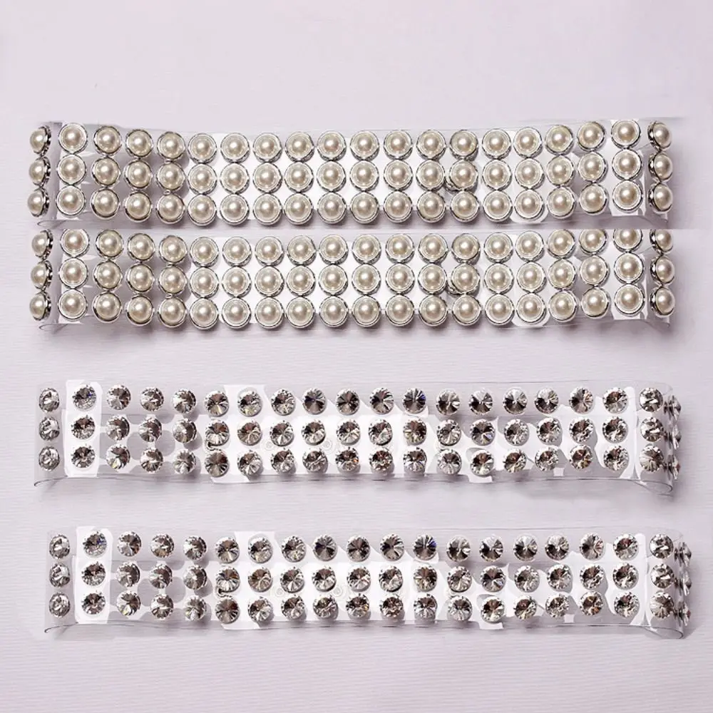 

Silver Rhinestone Transparent Waistband Pearl Decoration Wide Clearing PVC Belts Female Belt Corset Cummerbund Waistband