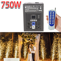 Upgrade 750W Cold Sparks Machine Indoor/Outdoor Electronic Flower Spraying Special effects Machine DMX Stage Fire-work Machine