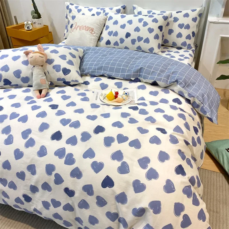 

New cotton 40 thread twill spring and autumn pure cotton bedding sheets, bed sheets, four piece set