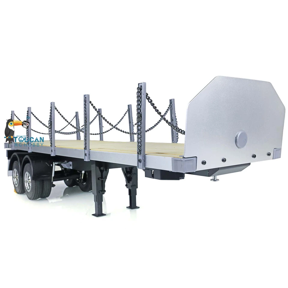 SALE 1/14 RC Tractor Flatbed Semi Trailer Truck KIT 2 Axles for