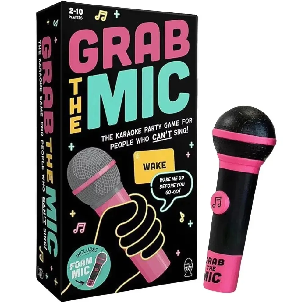 لعبة Lucky Egg الرسمية Grab The Mic Family Karaoke Board Game 2-10 لاعبين لعبة لليالي لعبة فرحان حفلة عيد ميلاد هدية للأطفال #5