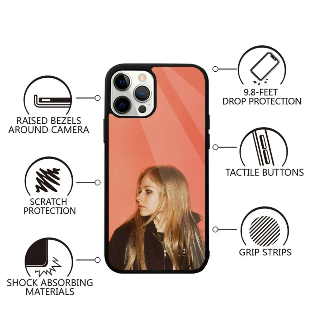 Singer A-Avril Lavigne Phone Case For iPhone 15,14,13,12,11,Plus,Pro,Max Mini Magsafe Magnetic Wireless Charging