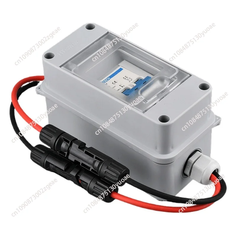 Small Waterproof Distribution Box with Circuit Breaker, Solar Photovoltaic Combiner, IP65, DC 500V