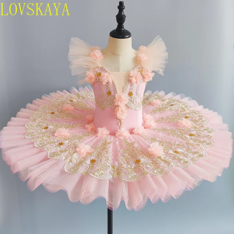 Swan Lake Ballet Traje infantil, Saia de balé profissional, Trajes de dança, Performers, Prática