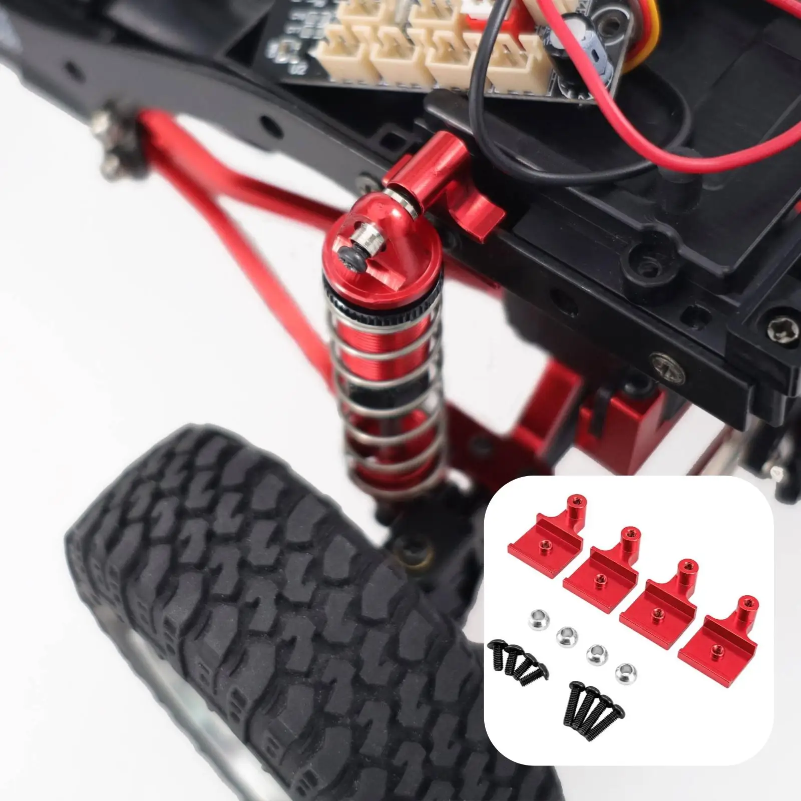 Front Rear Shock Mount Metal Damping System Mount Set RC Shock