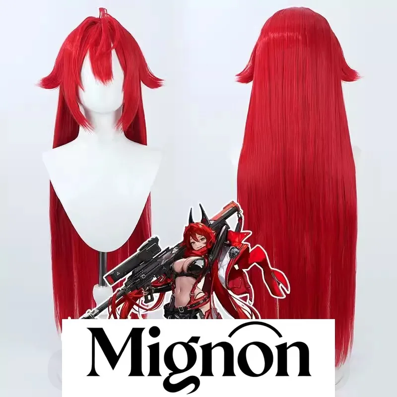 

Богиня Победы: NIKKE Красная Шапочка Косплей Парик Имитация Кожи Головы Красный