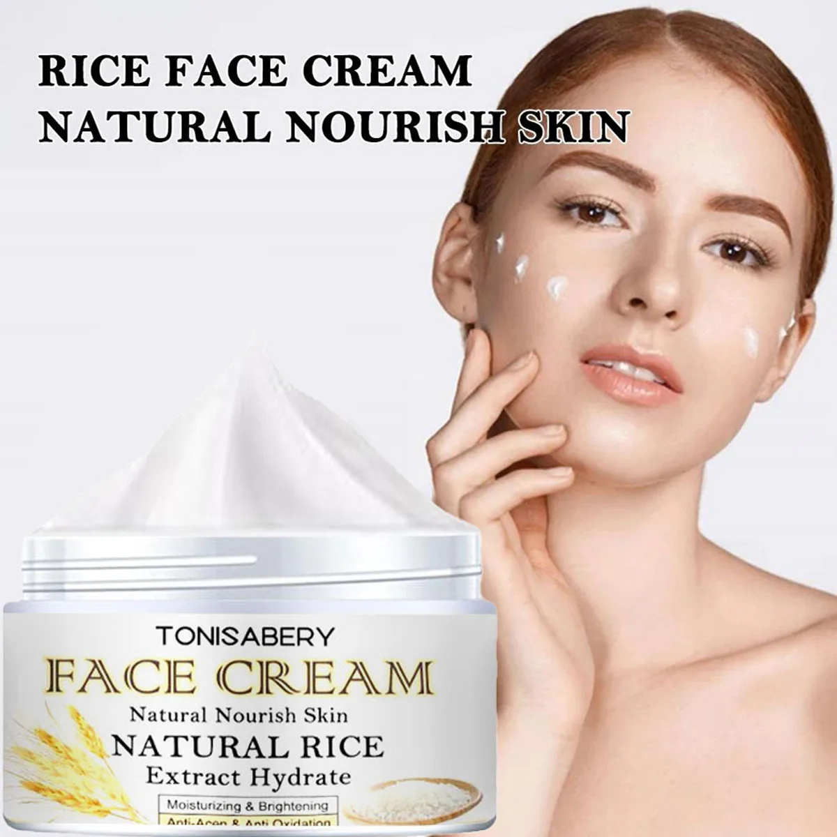 

Light Fine Line Moisturizing Rice Cream Firming Skin Cream, Reducing Fine Lines, Firming the Skin, and Improving Damaged Skin