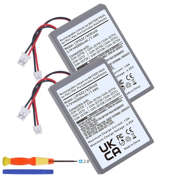 PS4 Controller Battery for Sony PlayStation 4 DualShock4 V1 V2 KCR1410  LIP1522 CUH-ZCT1E CUH-ZCT2 Wireless Controller - AliExpress