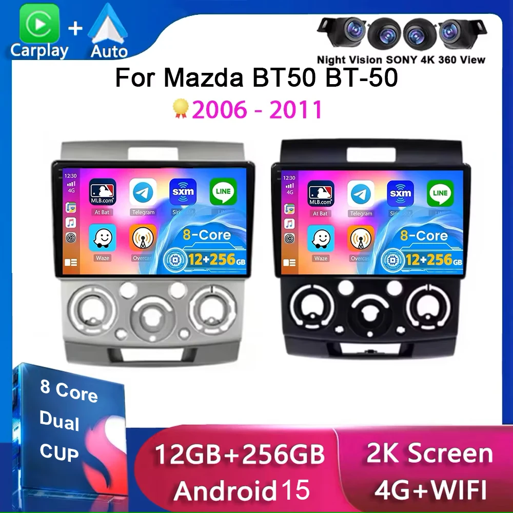 

Автомобильный радиоприемник Android 15, Ford Everest Ranger для Mazda BT50 BT-50 2006-2011, мультимедийный плеер, CanPlay, авторадио, головное устройство