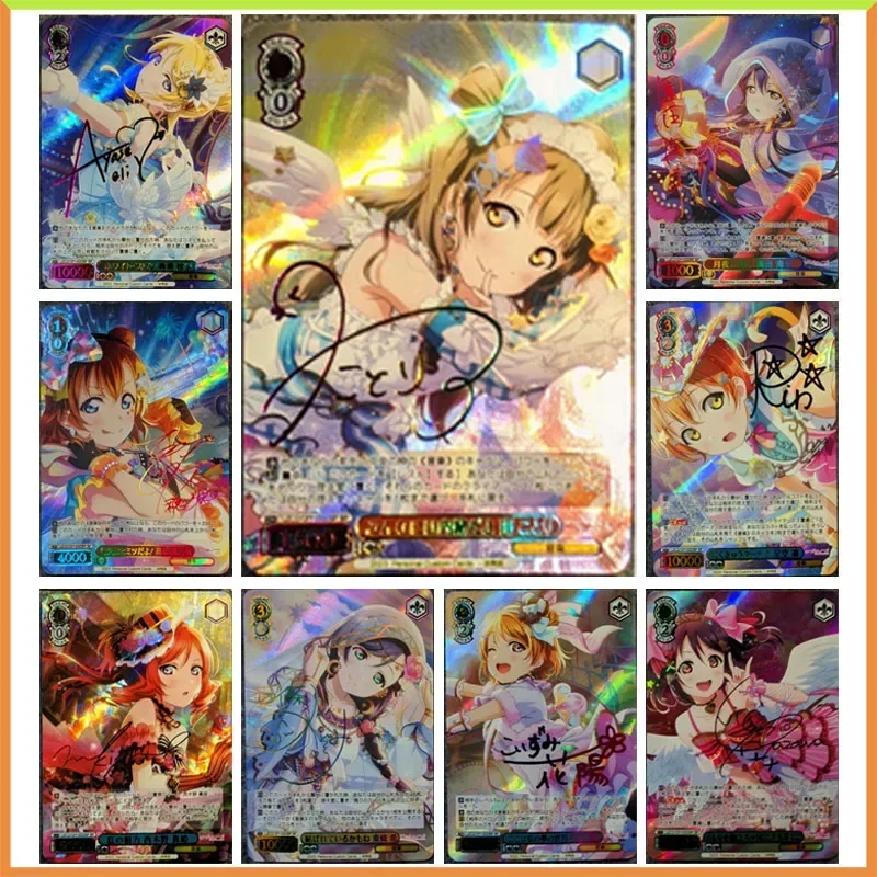

Anime Goddess Story Weiss Schwarz DIY ACG Laser Flash Card Asakura Ryoko Toys for boys Collectible Cards Christmas Birthday Gift