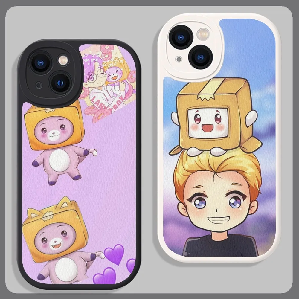 Чехол для телефона Lankybox, жесткий кожаный чехол для iPhone 14 13 12 Mini 11 14 Pro Max Xs X Xr 7 8 Plus, чехлы