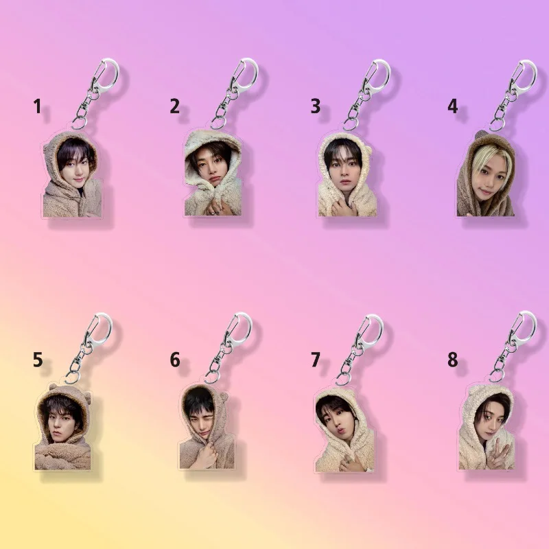 

SKZOO мужской брелок для знаменитостей, украшение для сумки, акриловая подвеска, аксессуары для сумки, периферия