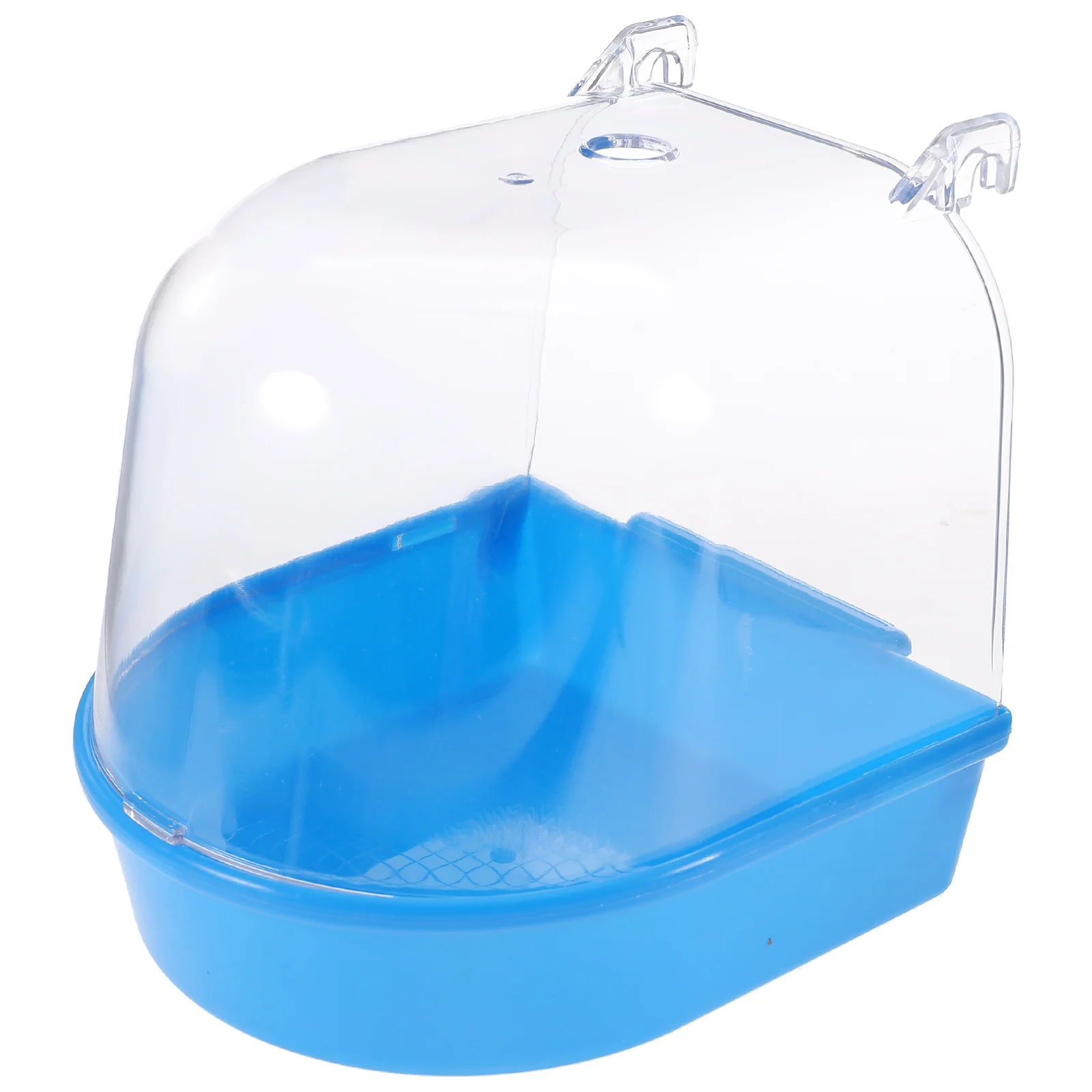 

Birds Parrot Bath Tub Cage Accessories Budgie Take Container Bathing Blue Parakeet