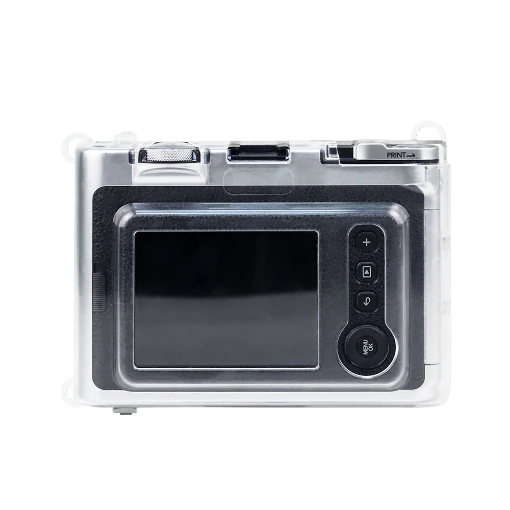 Nouveau Portable Transparent Caméra Cas pour FUJIFILM Instax Mini EVO Étanche À La Poussière Transparent Coque De Protection Pratique Léger