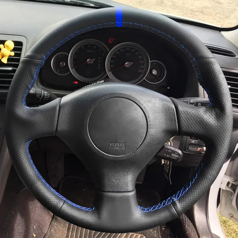 Customize Microfiber Leather Car Steering Wheel Cover For Subaru Forester Impreza WRX STI Legacy Outback For Saab 9-2X 2005 2006