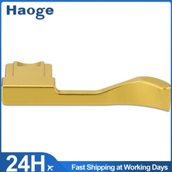 Haoge THB-XVG Metal Thumb Up Rest Hand Grip for Fujifilm X100VI Fujinon X100V Camera Accessories Gold  Hot Shoe Thumb Up