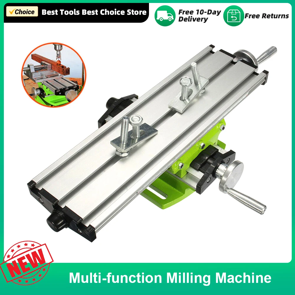 Multi-Functional Worktable Bench Drill Vise Fixture Milling Drill Table X and Y Adjustment Coordinate Table For Mini Drill