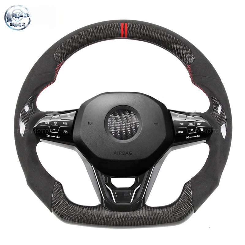 Customized carbon fiber steering wheel suitable for MK8 racing performance car modification