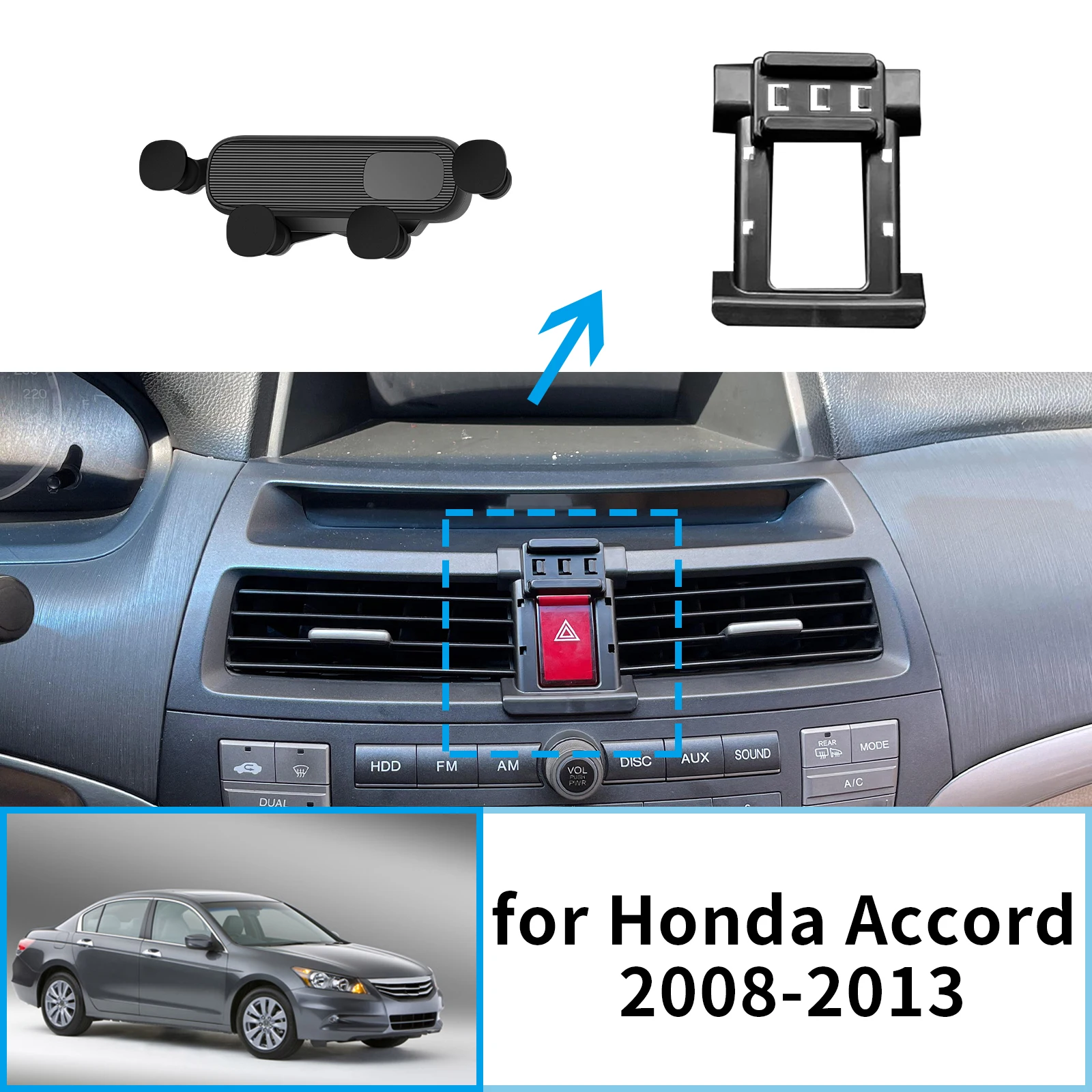 

for Honda Accord 8th gen 2008 2009 2010 2011 2012 2013 Stand Auto Accessoriesr GPS Bracket Navigation Car Mobile Phone Holde