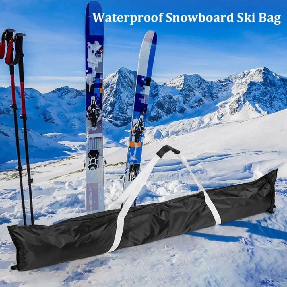 

Spacious Waterproof Snowboard Bag 420D Polyester Adjustable Ski Bag Portable Protective Ski Device Organizer For Skiing Travel