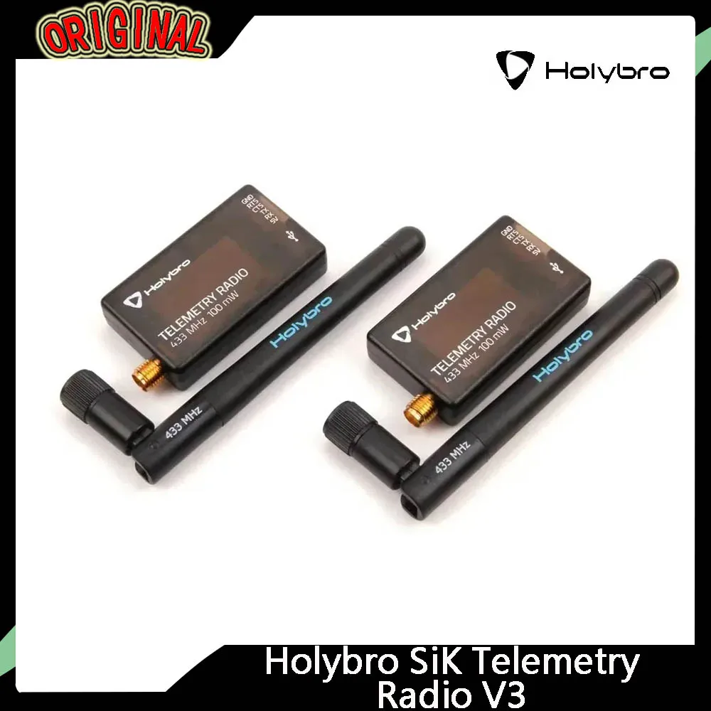

Телеметрическое радио HolyBro SiK V3 100 мВт/500 мВт, совместимое с APM Pixhawk/Radiolink MINI PIX RC FPV Drone FC, 1 шт.