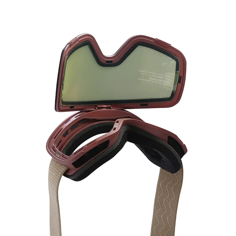 Flip Cover Óculos de esqui para adultos Óculos esféricos grandes antiembaçantes de camada dupla para passeios ao ar livre