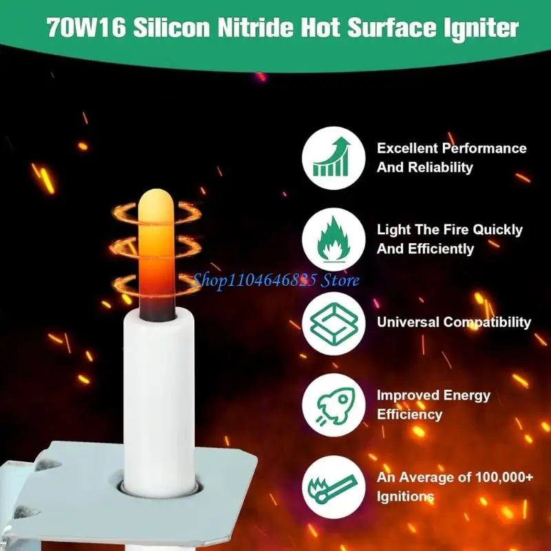 70W16 Compacts Hot Surfaces Ignitor Upgraded Hot Surfaces Ignitor