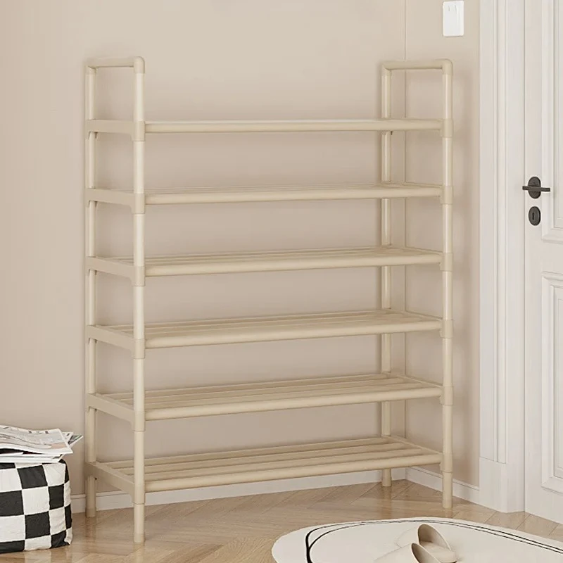 

Household simple shoe rack shoe cabinet wrought iron dust-proof economical rental house dormitory entrance small multi-layer rac